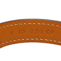 エルメス ケリー ドゥブルトゥール T1 ブレスレット レッド アリゲーター レディース HERMES 【中古】