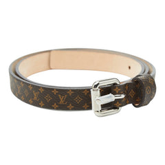 ルイ ヴィトン モノグラム ベルト サイズ70 ブラウン PVC レザー レディース LOUIS VUITTON 【中古】