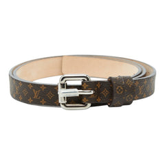 ルイ ヴィトン モノグラム ベルト サイズ70 ブラウン PVC レザー レディース LOUIS VUITTON 【中古】