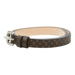 ルイ ヴィトン モノグラム ベルト サイズ70 ブラウン PVC レザー レディース LOUIS VUITTON 【中古】