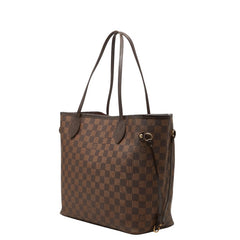 ルイ ヴィトン ダミエ ネヴァーフルMM ショルダーバッグ トートバッグ N51105 ブラウン PVC レザー レディース LOUIS VUITTON 【中古】