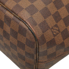 ルイ ヴィトン ダミエ ネヴァーフルMM ショルダーバッグ トートバッグ N51105 ブラウン PVC レザー レディース LOUIS VUITTON 【中古】