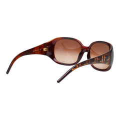 フェンディ ズッカ ロゴ サングラス 58□17 125 FS346 ブラウン プラスチック レディース FENDI 【中古】