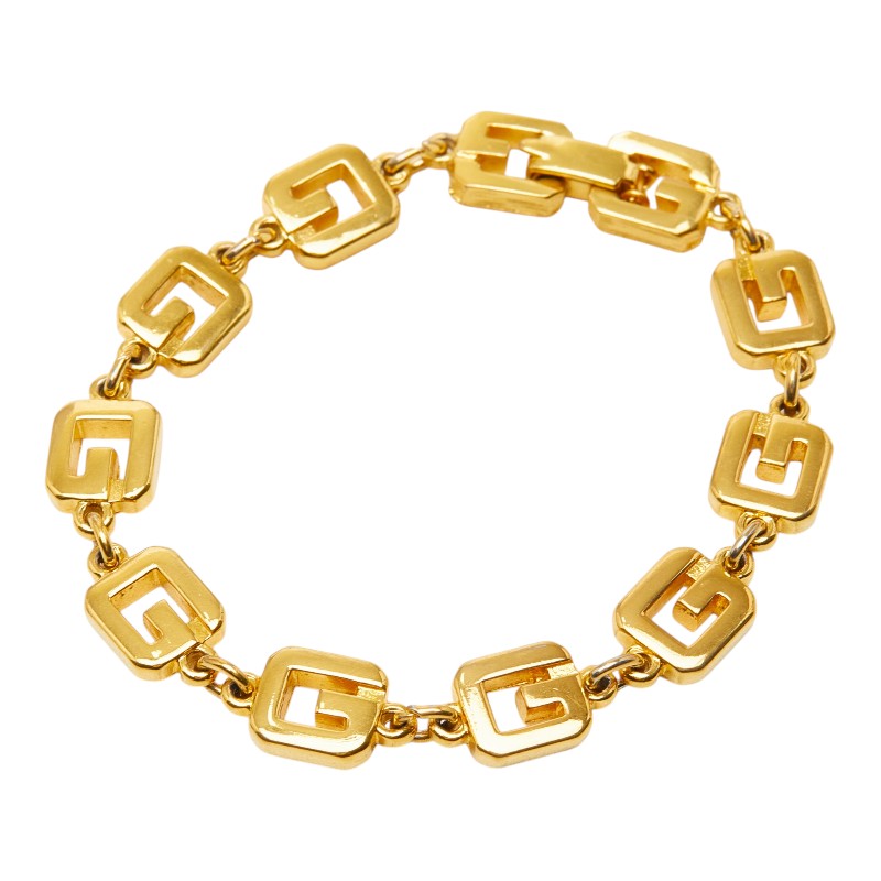 ジバンシー Gロゴ ブレスレット ゴールド メッキ レディース Givenchy 【中古】