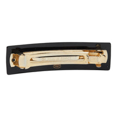 シャネル バレッタ ブラック プラスチック ラインストーン レディース CHANEL 【中古】