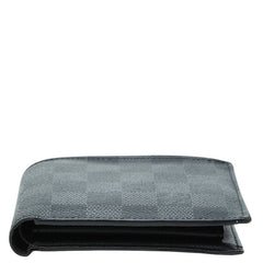 ルイ ヴィトン ダミエ グラフィット ポルトフォイユ マルコNM 二つ折り財布 N63336 ブラック PVC メンズ LOUIS VUITTON 【中古】