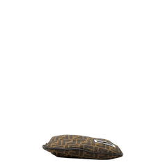 フェンディ ズッカ ハンドバッグ ワンショルダーバッグ ブラウン キャンバス レザー レディース FENDI 【中古】