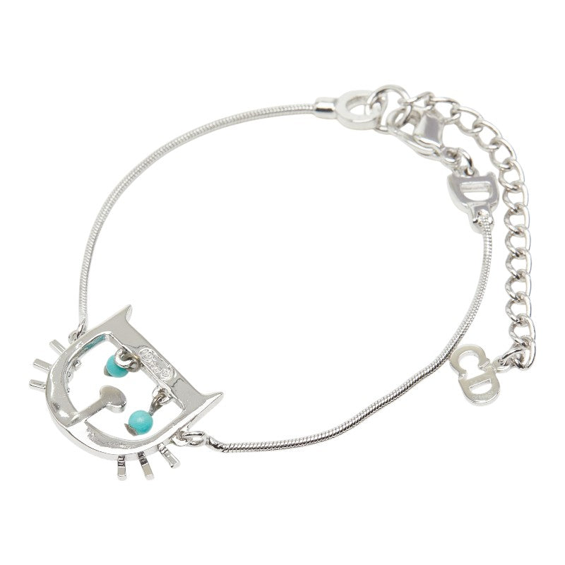 ディオール キャットモチーフ チェーン ブレスレット シルバー メタル レディース Dior 【中古】