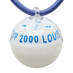 ルイ ヴィトン ルイヴィトンカップ 2000年限定 コンパス 方位磁石 ネックレス チョーカー ブルー ホワイト プラスチック ゴム レディース LOUIS VUITTON 【中古】