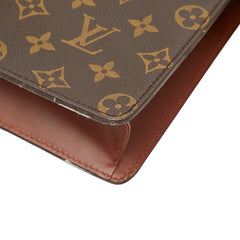 ルイ ヴィトン モノグラム ポシェット オム クラッチバッグ セカンドバッグ M51795 ブラウン PVC レザー メンズ LOUIS VUITTON 【中古】