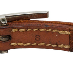 エルメス アピ ブレスレット □I ブラウン レザー レディース HERMES 【中古】
