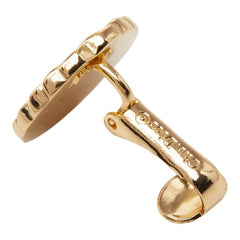 ディオール ロゴ ヴィンテージ ラウンド丸形 イヤリング ゴールド メッキ レディース Dior 【中古】