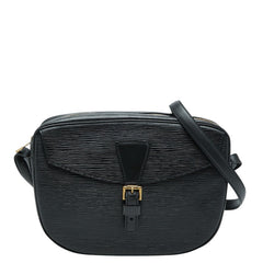 ルイ ヴィトン エピ ジュヌフィーユ 斜め掛け ショルダーバッグ M52152 ノワール ブラック レザー レディース LOUIS VUITTON 【中古】
