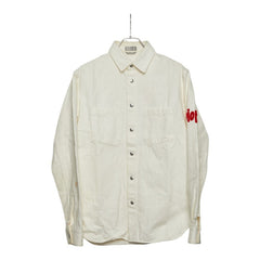 ディオール × Shawn Stussy ステューシー Year of the Ox デニムシャツ アイボリー コットン メンズ Dior 【中古】