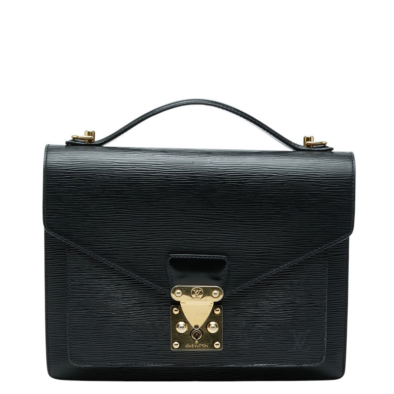 ルイ ヴィトン エピ モンソー ハンドバッグ M52122 ノワール ブラック レザー レディース LOUIS VUITTON 【中古】