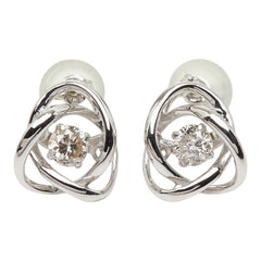 Pt900 プラチナ ダイヤ0.30ct ピアス レディース 【中古】