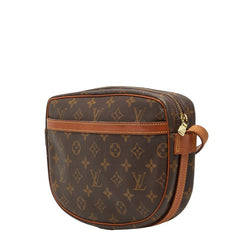 ルイ ヴィトン モノグラム ジュヌフィーユMM ショルダーバッグ M51226 ブラウン PVC レザー レディース LOUIS VUITTON 【中古】