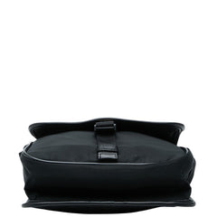 プラダ 三角ロゴプレート 斜め掛け ショルダーバッグ V167 ネロ ブラック サフィアーノレザー レディース PRADA 【中古】