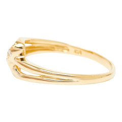 ヴァンドーム青山 K18YG イエローゴールド ダイヤ0.03ct リング 指輪 レディース Vendome Aoyama 11号 【中古】