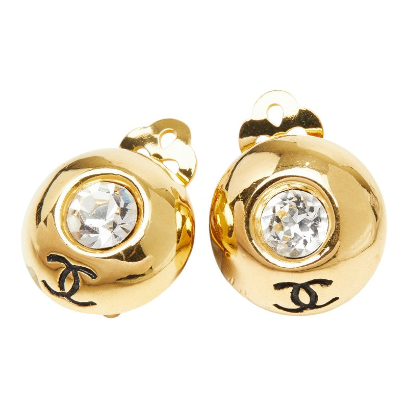 シャネル ココマーク イヤリング ゴールド メッキ GP ビジュー レディース CHANEL 【中古】