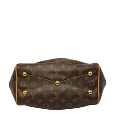 ルイ ヴィトン モノグラム ティヴォリPM ハンドバッグ M40143 ブラウン PVC レザー レディース LOUIS VUITTON 【中古】