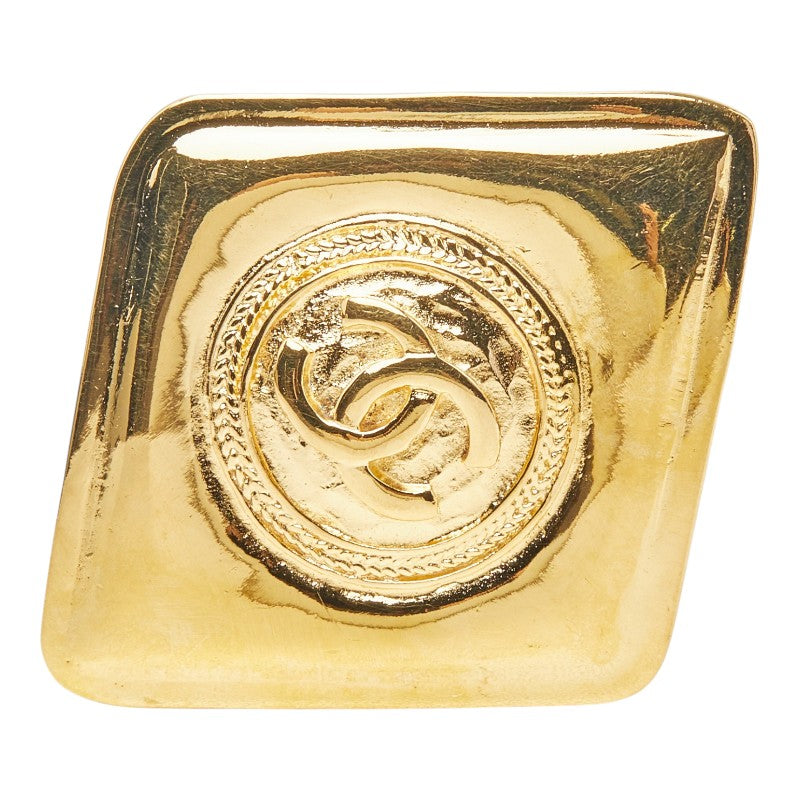 シャネル ココマーク ひし形 ブローチ ゴールド メッキ レディース CHANEL 【中古】