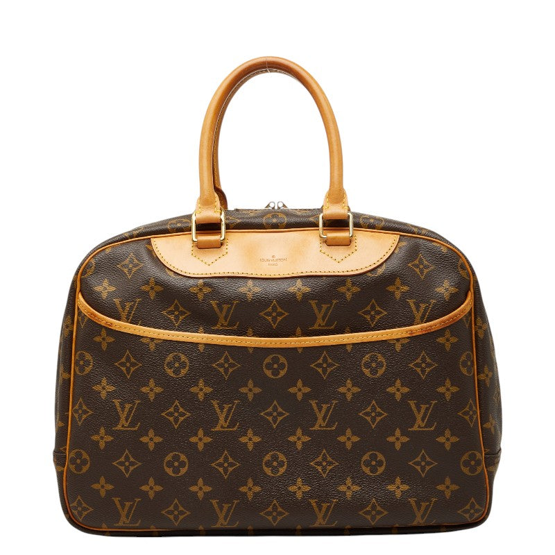 ルイ ヴィトン モノグラム ドーヴィル ハンドバッグ M47270 ブラウン PVC レザー レディース LOUIS VUITTON 【中古】