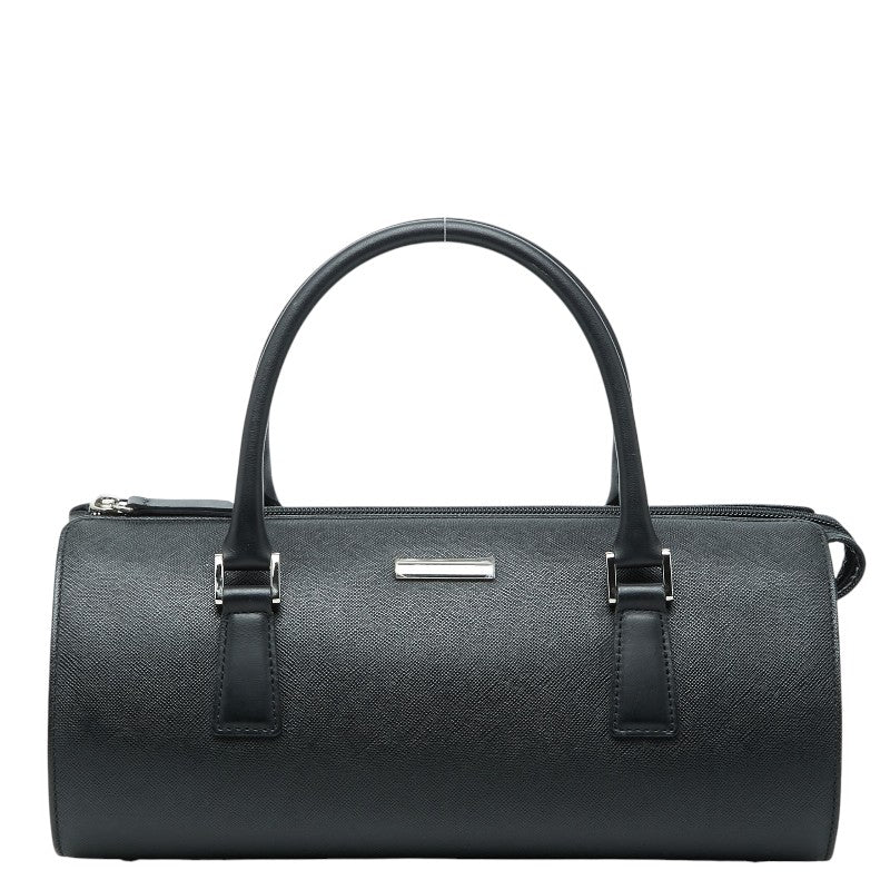 バーバリー ハンドバッグ ブラック レザー レディース BURBERRY 【中古】