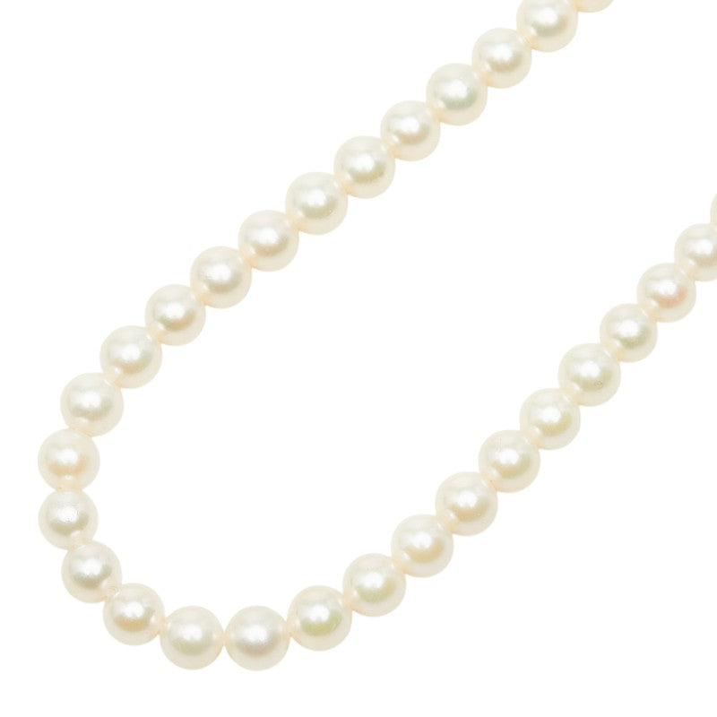 タサキ アコヤパール 真珠 ネックレス シルバー レディース TASAKI 【中古】