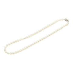 タサキ アコヤパール 真珠 ネックレス シルバー レディース TASAKI 【中古】