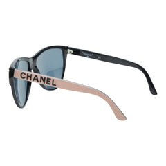 シャネル ロゴ サングラス ピンク ブラック プラスチック レディース CHANEL 【中古】