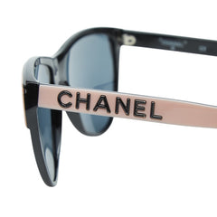 シャネル ロゴ サングラス ピンク ブラック プラスチック レディース CHANEL 【中古】