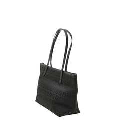 フェンディ ズッキーノ トートバッグ ショルダーバッグ 8BH075 ブラック キャンバス レディース FENDI 【中古】