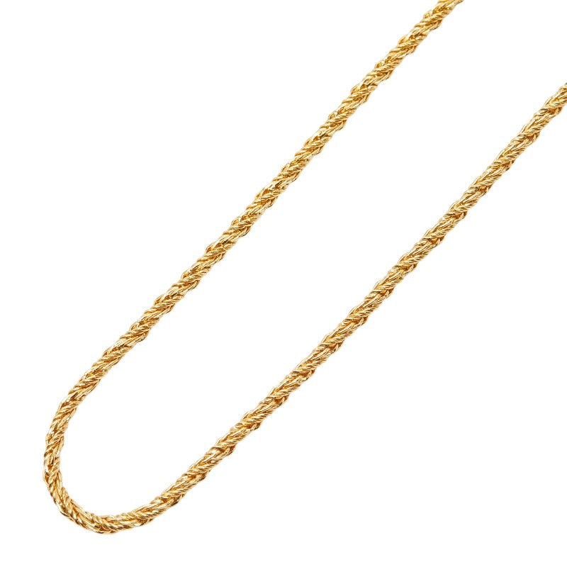 ディオール ロープ チェーン ネックレス ゴールド メッキ レディース Dior 【中古】