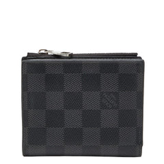 ルイ ヴィトン ダミエ グラフィット ポルトフォイユ スマート 二つ折り財布 N64021 ブラック PVC メンズ LOUIS VUITTON 【中古】