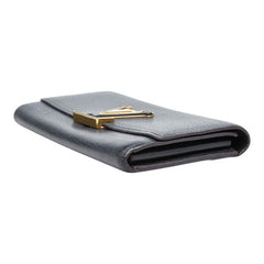 ルイ ヴィトン ポルトフォイユ カプシーヌ 二つ折り財布 長財布 M61248 ブラック トリヨンレザー レディース LOUIS VUITTON 【中古】