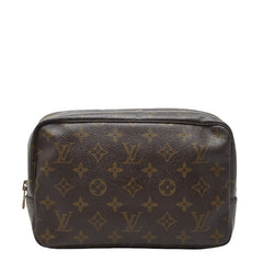 ルイ ヴィトン モノグラム トゥルース トワレット 23 ポーチ コスメポーチ M47524 ブラウン PVC レザー レディース LOUIS VUITTON 【中古】