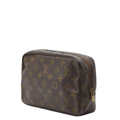 ルイ ヴィトン モノグラム トゥルース トワレット 23 ポーチ コスメポーチ M47524 ブラウン PVC レザー レディース LOUIS VUITTON 【中古】