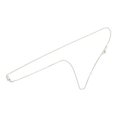 Pt850 プラチナ ダイヤ0.40ct ネックレス レディース 【中古】
