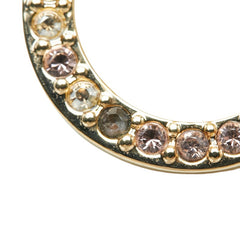 スワロフスキー サークル キューブ ネックレス ゴールド メッキ クリスタル レディース SWAROVSKI 【中古】