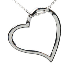 スワロフスキー ラブ ハート ペンダント ネックレス シルバー メタル クリアクリスタル レディース SWAROVSKI 【中古】