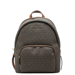 マイケルコース MKシグネチャー リュック バックパック ブラウン PVC レザー レディース Michael Kors 【中古】