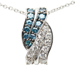 K18WG ホワイトゴールド アレキサンドライト0.25ct ダイヤ0.21ct ペンダント ネックレス レディース 【中古】