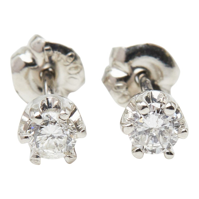 Pt900 プラチナ ダイヤ0.20ct スタッドピアス ピアス レディース 【中古】