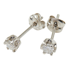 Pt900 プラチナ ダイヤ0.20ct スタッドピアス ピアス レディース 【中古】