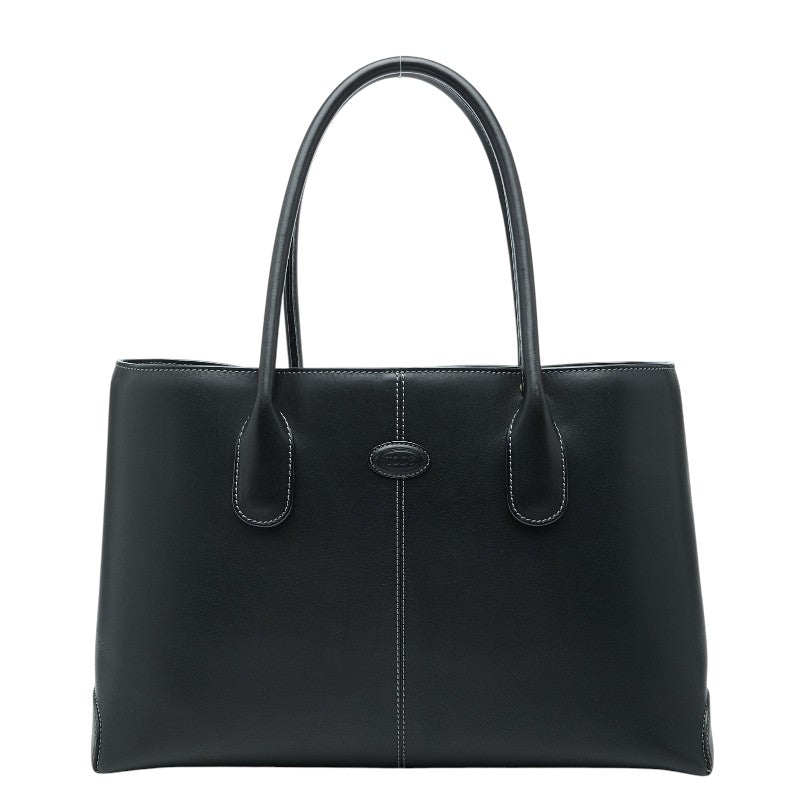 トッズ Diバッグ トートバッグ ブラック レザー レディース TOD’S 【中古】
