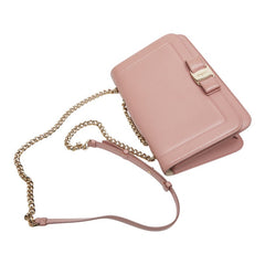 サルヴァトーレフェラガモ チェーンショルダーバッグ ピンク レザー レディース Salvatore Ferragamo 【中古】