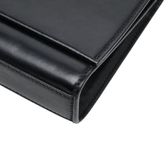 サンローラン YSLロゴ チェーン ショルダーバッグ 364021 カーキ レザー レディース SAINT LAURENT 【中古】