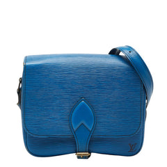 ルイ ヴィトン エピ カルトシエール 斜め掛け ショルダーバッグ M52245 トレドブルー レザー レディース LOUIS VUITTON 【中古】
