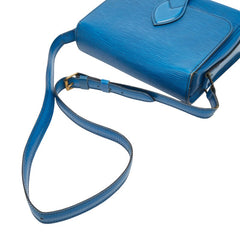 ルイ ヴィトン エピ カルトシエール 斜め掛け ショルダーバッグ M52245 トレドブルー レザー レディース LOUIS VUITTON 【中古】